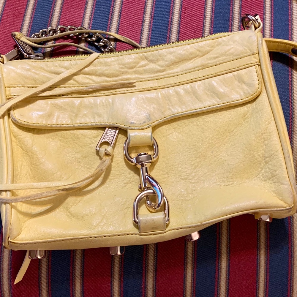 Rebecca Minkoff buttercup yellow mini Mac bag